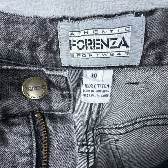 Forenza Mom Jeans Womens Size 10 High Rise Charcoal Wash 100% Cotton Black - Picture 6 of 12